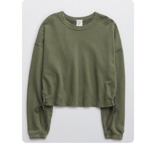 Aerie Olive Sports Bra and Camo Leggings Set